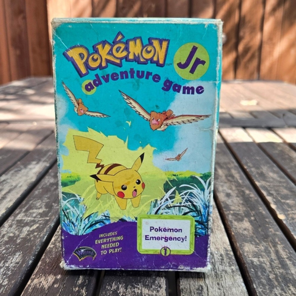 Vintage 1999 Pokemon Jr Adventure Game Pokemon Emergency #1 WOTC MB incomplete